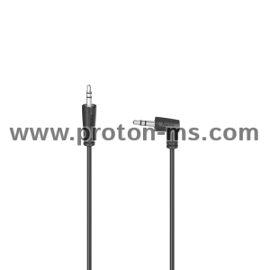 Audio Cable HAMA 3.5 mm jack plug 90° - 3.5 mm jack plug, stereo, 1,5 m