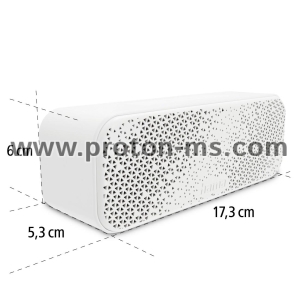 Hama "PowerBrick 2.0" Bluetooth® Loudspeaker, Splash-Protected, 8W, white