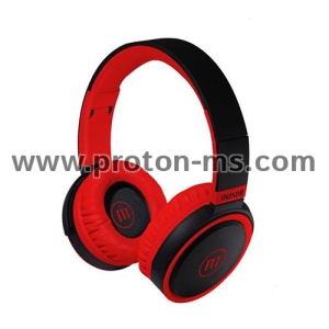 Headphones with microphone MAXELL B52 black and red 