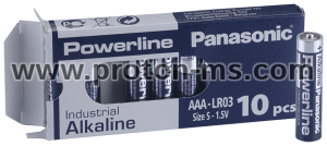  Alkaline Battery LR03 1,5V AAA  10pk  INDUSTRIAL Powerline  PANASONIC