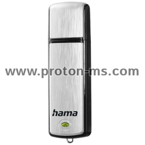 Hama "Fancy" USB Flash Drive, USB 2.0, 16 GB, 10MB/s, bl./silver