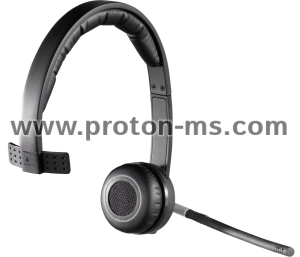 Wireless Mono Headset Logitech H820е, Microphone, USB, Black