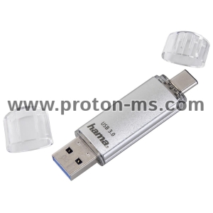 USB stick HAMA C-Laeta 124163, 64GB, USB 3.1 Type-C, Silver