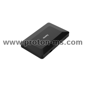 USB хъб HAMA 4:1, Автономно захранване, USB 2.0, 480 Mbit/s, Черен