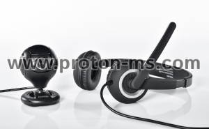 Headphones with microphone HAMA HS-P150 Black