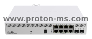 Switch 8 port Mikrotik CSS610-8P-2S+IN, 8 x Gigabit Ethernet ports, 2 x SFP, PoE out