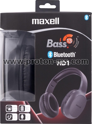 Bluetooth Headphones MAXELL B13-HD1 BASS 13 black