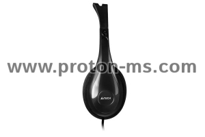 Headphones A4TECH HS-9, Stereo, 2 x 3.5 mm plug,  Black