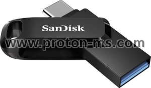 USB stick SanDisk Ultra Dual Drive Go, 128 GB, USB 3.2 1st Gen (USB 3.0), Black