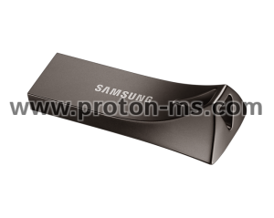 USB памет Samsung BAR Plus, 64GB, USB-A, Titanium Gray