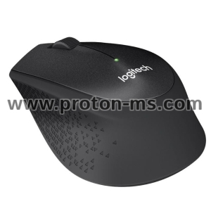 Wireless optical mouse LOGITECH M330 Silent Plus, Black, USB