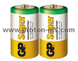 GP Alkaline battery SUPER LR20 / 2 pcs. pack shrink / 1.5V GP