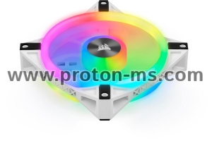 Вентилатор Corsair QL120 White, RGB, PWM, 120mm