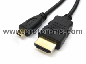Кабел HDMI към Micro HDMI, позлатен, 2 метра