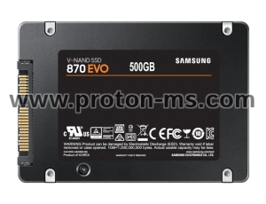 SSD SAMSUNG 870 EVO SATA 2.5”, 500GB, SATA 6 Gb/s, MZ-77E500B/EU