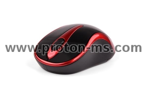 Wireless mouse A4tech G3-280N-2, V-Track PADLESS, black/red, USB
