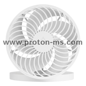 Вентилатор за бюро ARCTIC Summair Plus, USB, Lithium Polymer, AEBRZ00026A, Бял