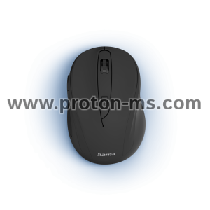 Hama "MW-400 V2" Optical 6-Button Wireless Mouse, Ergonomic, USB, black