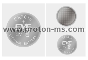 Lithium Button Battery CR 2016 1pc  bulk 3V  EVE BATTERY