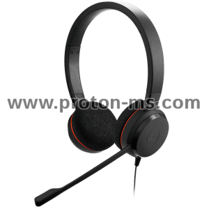 Headphones Jabra Evolve 20 Stereo, Microphone, Black