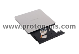 External DVD Writer Slim, LG GP60NS601, USB 2.0, Silver
