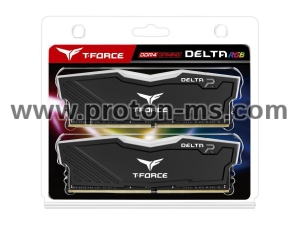 Memory Team Group T-Force Delta RGB Black DDR4 - 16GB (2x8GB) 3600MHz CL18-22-22-42 1.35V