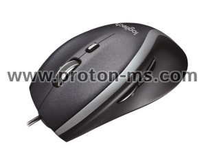 Жична оптична мишка LOGITECH M500, Бърз скрол, USB, Черен