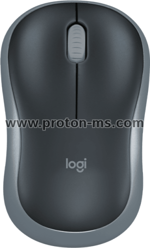 Безжична оптична мишка LOGITECH M185, USB, Сив/Черен