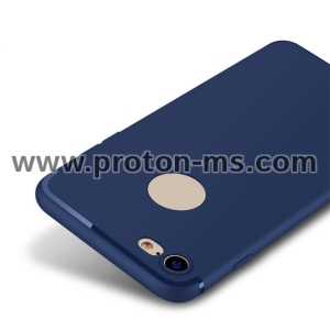 Luxury Silicone Case for iPhone 7 /Back/ TPU Phone Case, Blue Matt