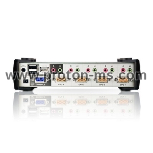 KVMP switch ATEN CS1734B 4-port, PS/2-USB, VGA, Audio, OSD