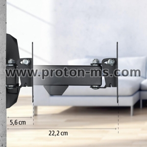 Стенна стойка за TV HAMA, Fullmotion,10-26",1 рамo,100x100,макс.15 кг