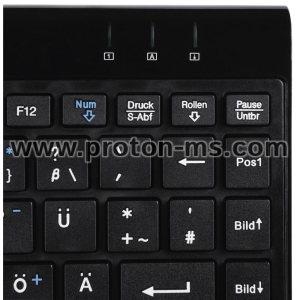 Hama "SL720" Slimline Mini-Keyboard, black