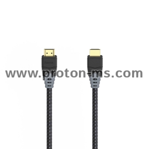 Hama High Speed HDMI™ Cable, Plug-Plug, 8K, Ethernet, Fabric, Gold-plated, 1.5 m
