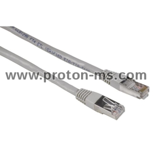 Мрежов кабел HAMA, 20140, CAT 5e, STP, RJ-45 - RJ-45, 1.5 m, Standard, Сив, булк опаковка