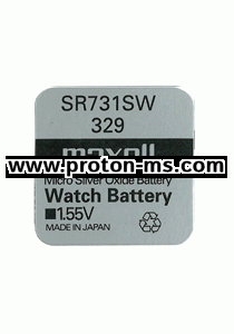 Button Battery Silver MAXELL SR-731 SW /329/ 1.55V