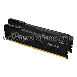 Memory Kingston FURY Beast Black 32GB(2x16GB) DDR4 PC4-21300 2666MHz CL16 KF426C16BB1K2/32