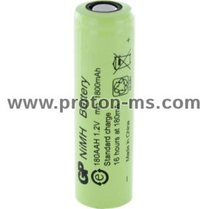 Rechargeable battery GP R6 AA  180AAH-B  1800mAh NiMH 1pc  bulk Industrial GP