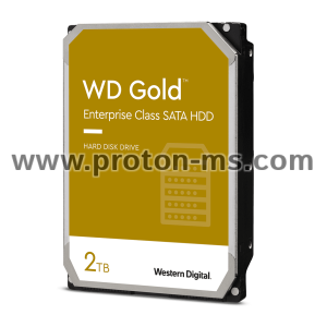 Хард диск WD Gold, 2TB, 7200rpm, 128MB, SATA 3