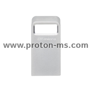 USB stick KINGSTON DataTraveler Micro, 128GB, USB-A 3.2 Gen 1, Silver