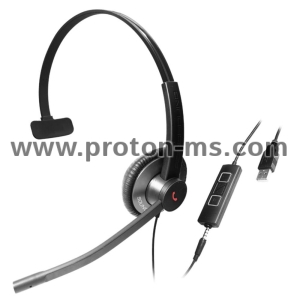 Headphone Addasound EPIC 501 Mono, UC, Black