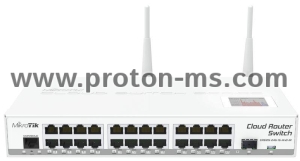 Router MikroTik CRS125-24G-1S-2HND-IN, CPU 600MHz, 128MB, 24 ports, WiFi