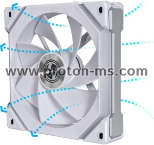 Вентилатор Lian Li Uni Fan SL V2, 120mm, aRGB, Бял