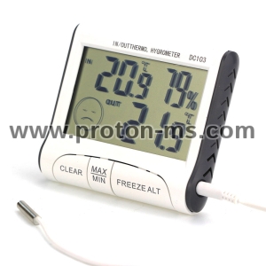 Digital Thermometer & Hygrometer DC103