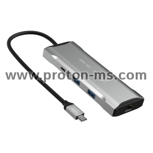 Докинг станция j5create Mini Dock JCD393, USB-C, USB, HDMI, Ethernet, SD, microSD