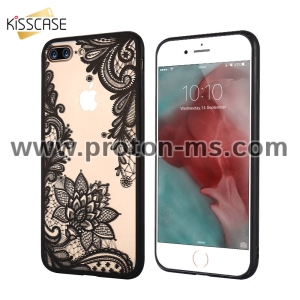 iPhone 7 KISSCASE Phone Cases Luxury Lace Flowers TPU Cover Case, White