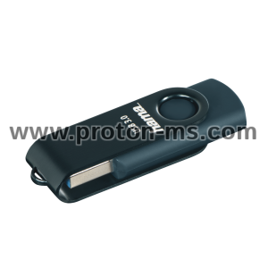 USB памет HAMA Rotate, 128GB, USB 3.0 90 MB/s, Петролно синьо