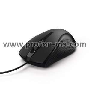 Hama "MC-200" Optical 3-Button Mouse, Cabled, black