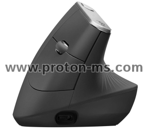 Безжична оптична мишка LOGITECH MX Vertical Advanced Ergonomic Graphite, Bluetooth