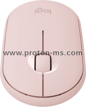 Wireless optical mouse LOGITECH Pebble M350, Pink, USB