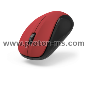 Hama MW-300 V2 оптична 3-бутонна безжична мишка, тиха, USB приемник, червена